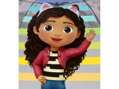 DreamWorks Koci Domek Gabi avtomatski dekliški dežnik, zložljiv, prozoren 