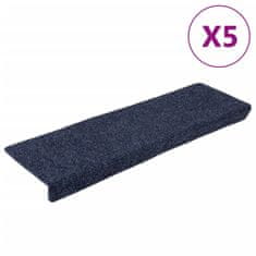 Vidaxl Preproge za stopnice 5 kosov 65x21x4 cm antracitne