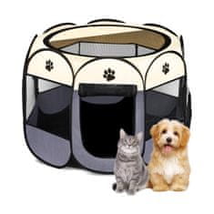 Netscroll Šotor za hišne ljubljenčke, vzdržljivi in zračni materiali, enostavna postavitev, zložljiv, primerno za notranjo in zunanjo uporabo, primerno za pse, mačke, zajce, morske prašičke, Tent4Pet
