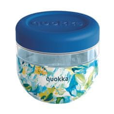 QUOKKA Quokka Bubble Food Jar - posoda za hrano / škatla za kosilo 770 ml (Blue Peonies)