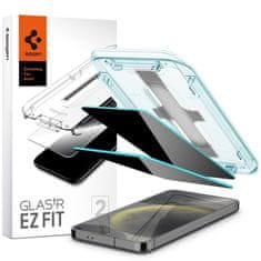 Spigen Spigen GLAS.TR EZ FIT Privacy 2-Pack - Kaljeno steklo s filtrom za zasebnost za Samsung Galaxy S24 2 kosa.