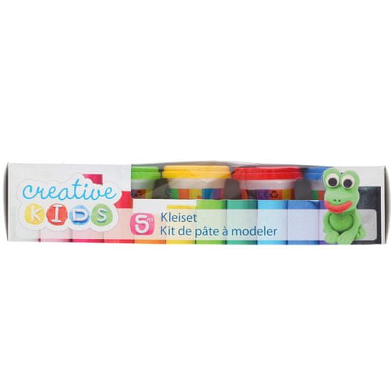 shumee Creative Kids - Plastično testo v kozarčkih, 5 barv