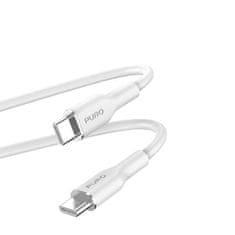 shumee Mehki kabel PURO ICON – kabel USB-C v USB-C 1,5 m (bel)