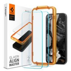 Spigen Spigen Alm Glas.TR 2-Pack - Kaljeno steklo za Google Pixel 8A (2 kosa) (prozorno)