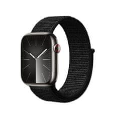 Crong Crong Nylon Reflex - Športni trak za Apple Watch 38/40/41 mm (črn)