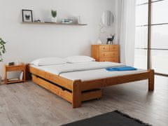 Ljubki dom Postelja ADA 140 x 200 cm jelša Posteljno dno: Letveno posteljno dno, Vzmetnica: Brez vzmetnice