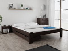 Ljubki dom Postelja ADA 140 x 200 cm oreh Posteljno dno: Lamelno posteljno dno, Vzmetnica: Vzmetnica Deluxe 10 cm