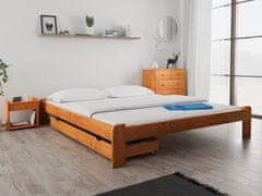 Ljubki dom Postelja ADA 160 x 200 cm jelša Posteljno dno: Lamelno posteljno dno, Vzmetnica: Vzmetnica Somnia 17 cm