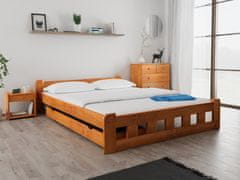 Ljubki dom Postelja Naomi povišana 160 x 200 cm jelša Posteljno dno: Letveno posteljno dno, Vzmetnica: Brez vzmetnice