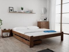 Ljubki dom Postelja ADA 160 x 200 cm hrast Posteljno dno: Lamelno posteljno dno, Vzmetnica: Vzmetnica Somnia 17 cm