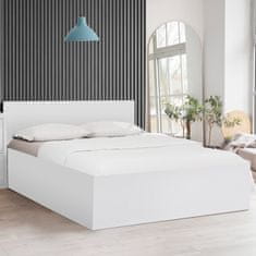 Ljubki dom Postelja SOFIA 140 x 200 cm, bela Posteljno dno: Lamelno posteljno dno, Vzmetnica: Brez vzmetnice