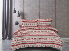 Ljubki dom Bela posteljnina iz mikrovlaken CHRISTMAS JOY Dimenzije posteljnine: 70 x 90 cm | 140 x 200 cm