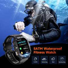 Oukitel Pametna ura BT101 MILITARY SMART WATCH