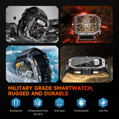 Oukitel Pametna ura BT101 MILITARY SMART WATCH