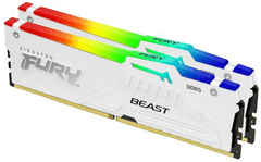 Kingston FURY Beast EXPO RAM pomnilnik, RGB, DDR5, 2x 16GB, CL30, DIMM, bel (KF560C30BWEAK2-32)