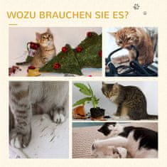 PAWHUT Mali Praskalnik, Mačje Drevo 49 Cm, Mačji Praskalnik Z Igralno Žogo, Ležalna Površina, Plezalno Drevo Za Mačke Do 4 Kg, Mačje Pohištvo, Juta, Kava 