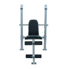 HOMCOM Klop Za Več Uteži, Vadbena Klop, Multi-Gym, Nagnjena Klop, Fitnes Oprema, Jeklo, 165X68X114Cm 