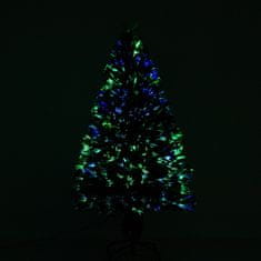 HOMCOM Božično Drevo Umetno Božično Drevo Led Svetlobno Vlakno 120 Cm 