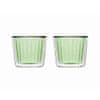 Thermic glass zelena skledica set 2kos cupcakes 240ml / steklo