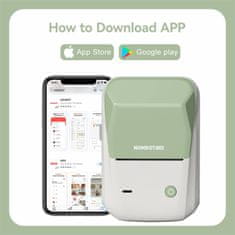 Niimbot NIIMBOT B1 brezžični prenosni termični tiskalnik nalepk App moder