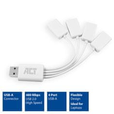 ACT AC6210 USB A 2.0 4 vhodi 8cm, USB hub, bel