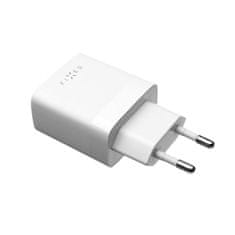 FIXED FIXED dvojni potovalni polnilnik USB 17 W + kabel USB/USB-C, bel FIXC17N-2UC-WH