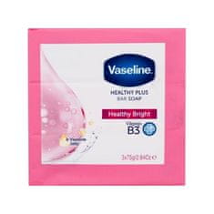 Vaseline Healthy Plus Bar Soap Healthy Bright Set trdo milo 3 x 75 g unisex