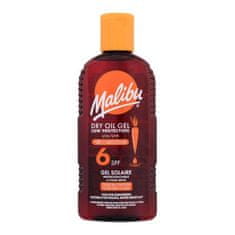 Malibu Dry Oil Gel With Carotene SPF6 vodoodporen oljni gel za zaščito pred soncem s karotenom 200 ml