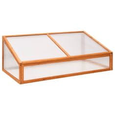 Vidaxl Rastlinjak oranžen 110x58,5x39 cm les jelke