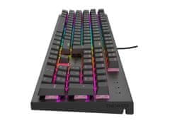 Genesis tiha gaming tipkovnica THOR 303/RGB/Outemu Peach Silent/Wireless USB/CZ-SK layout/Black