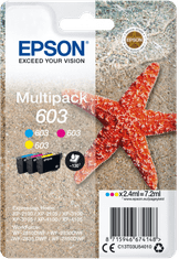 Epson Epsonova kartuša s črnilom/ C13T03U54010/ 603/ večpaketna/ 3 barve