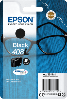 Epson črno črnilo DURABrite Ultra 408L v enem pakiranju