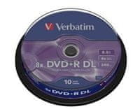 Verbatim DVD+R DL AZO 8,5GB, 8x, vreteno 10 kosov