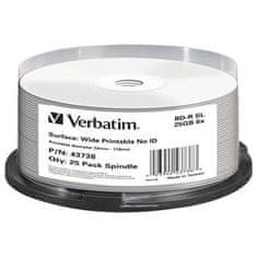 Verbatim BD-R SL DataLifePlus 25 GB, 6x, tiskljiv, vreteno 25 kosov