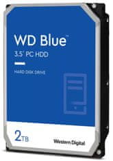 WD BLUE 2TB / 20EZBX / SATA 6Gb/s / notranji 3,5" / 7200 vrtljajev na minuto / 256 MB