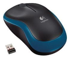 Logitech M185 nano/Office/Optical/1000 DPI/Wireless USB/Blue