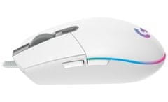 Logitech gaming mouse G102 LIGHTSYNC/ optična/ 6 gumbov/ 8000dpi/ USB/ bela