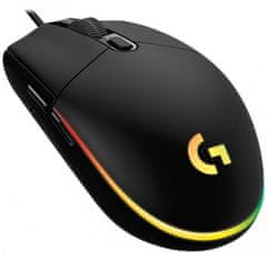 Logitech Gaming Mouse G203 LIGHTSYNC/ optična/ 6 gumbov/ 8000dpi/ USB/ črna