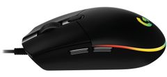 Logitech Gaming Mouse G203 LIGHTSYNC/ optična/ 6 gumbov/ 8000dpi/ USB/ črna