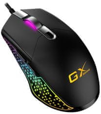 Genius GX GAMING Scorpion M705/ žična/ RGB osvetlitev/ 800-7200 dpi/ USB/ 6 gumbov/ črna