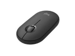 Logitech Pebble Mouse 2 M350s/Contemporary/Optical/4,000 DPI/Wireless Bluetooth/Graphite