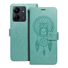 OEM MEZZO Knjižni ovitek za XIAOMI Redmi 13C / POCO C65 dreamcatcher green