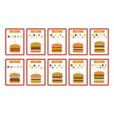 WOOPIE  Lesena restavracija Burger Sestavljanka za otroke 15 el. Certifikat FSC