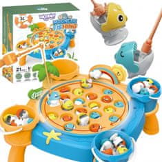 WOOPIE WOOPIE Fishing Game Magnet Fish Catching Set Blue 36 el.