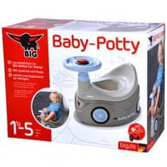 BIG BIG Novi Bobby Car Grey Potty Car volan