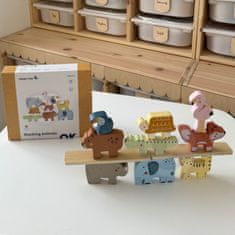 Tooky Toy TOOKY TOY Montessori leseni sestavljanke z živalmi 9 el.