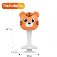 WOOPIE WOOPIE BABY Orange Tiger Rattle 0m+