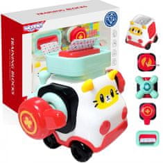 WOOPIE WOOPIE BABY Montessori Manipulativni gradbeni komplet Avtomobil Kitten 2