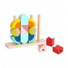 Tooky Toy TOOKY TOY Ustvarjalne prostorske lesene kocke 3d rakovica