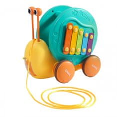 WOOPIE WOOPIE Pulling Snail 4-v-1 Čutine Sensory Gears Launcher + majhen avto